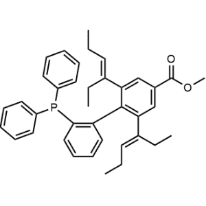 Methyl 2'-(diphenylphosphanyl)-2,6-di((E)-hex-3-en-3-yl)-[1,1'-biphenyl]-4-carboxylate|CS-1369601