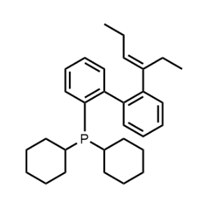 (E)-Dicyclohexyl(2'-(hex-3-en-3-yl)-[1,1'-biphenyl]-2-yl)phosphane|CS-1369615