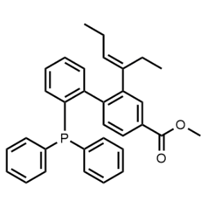 Methyl (E)-2'-(diphenylphosphanyl)-2-(hex-3-en-3-yl)-[1,1'-biphenyl]-4-carboxylate|CS-1369622