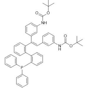 Tert-butyl (E)-(3-(2-(3-((tert-butoxycarbonyl)amino)phenyl)-2-(2'-(diphenylphosphanyl)-[1,1'-biphenyl]-2-yl)vinyl)phenyl)carbamate|CS-1369631