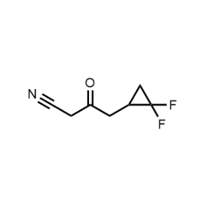 4-(2,2-Difluorocyclopropyl)-3-oxobutanenitrile|CS-1369758