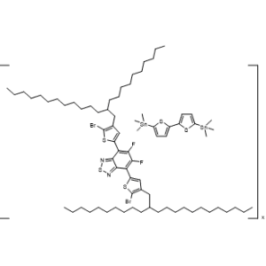 2,1,3-Benzothiadiazole, 4,7-bis[5-bromo-4-(2-decyltetradecyl)-2-thienyl]-5,6-difluoro-, polymer with 1,1′-[2,2′-bithiophene]-5,5′-diylbis[1,1,1-trimethylstannane]|CS-1369790