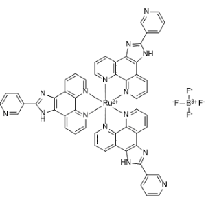 Ruthenium(2+), tris[2-(3-pyridinyl)-1H-imidazo[4,5-f][1,10]phenanthroline-κN7,κN8]-, (OC-6-11)-, tetrafluoroborate(1-) 1:2|CS-1369797