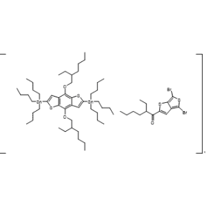 1-Hexanone, 1-(4,6-dibromothieno[3,4-b]thien-2-yl)-2-ethyl-, polymer with 1,1′-[4,8-bis[(2-ethylhexyl)oxy]benzo[1,2-b:4,5-b′]dithiophene-2,6-diyl]bis[1,1,1-tributylstannane]|CS-1369802