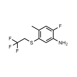 2-Fluoro-4-methyl-5-((2,2,2-trifluoroethyl)thio)aniline|CS-1369828