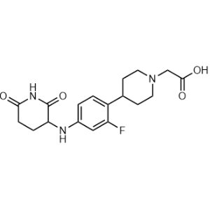 2-(4-(4-((2,6-Dioxopiperidin-3-yl)amino)-2-fluorophenyl)piperidin-1-yl)acetic acid|CS-1369994