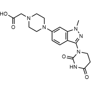 2-(4-(3-(2,4-Dioxotetrahydropyrimidin-1(2H)-yl)-1-methyl-1H-indazol-6-yl)piperazin-1-yl)acetic acid|CS-1369995