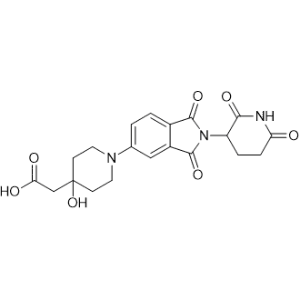 2-(1-(2-(2,6-Dioxopiperidin-3-yl)-1,3-dioxoisoindolin-5-yl)-4-hydroxypiperidin-4-yl)acetic acid|CS-1369998
