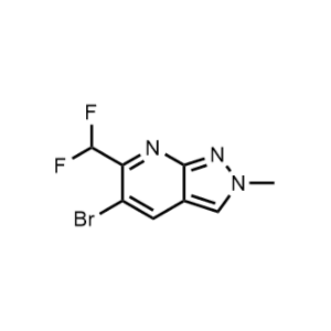 5-Bromo-6-(difluoromethyl)-2-methyl-2H-pyrazolo[3,4-b]pyridine|CS-1370062
