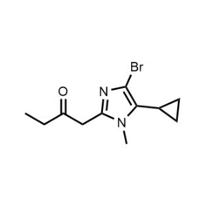 1-(4-Bromo-5-cyclopropyl-1-methyl-1H-imidazol-2-yl)butan-2-one|CS-1370068