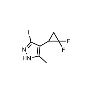 4-(2,2-Difluorocyclopropyl)-3-iodo-5-methyl-1H-pyrazole|CS-1370072