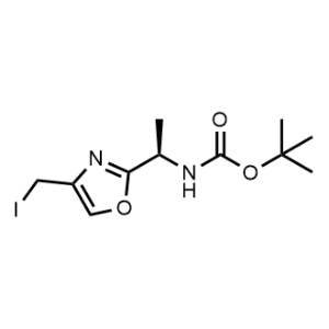 tert-Butyl (R)-(1-(4-(iodomethyl)oxazol-2-yl)ethyl)carbamate|CS-1370096