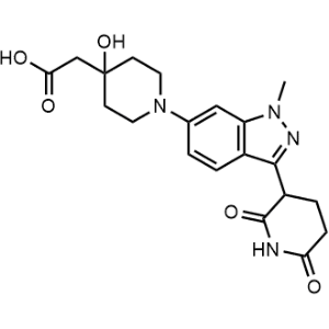 2-(1-(3-(2,6-Dioxopiperidin-3-yl)-1-methyl-1H-indazol-6-yl)-4-hydroxypiperidin-4-yl)acetic acid|CS-1370126