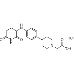 2-(4-(4-((2,6-Dioxopiperidin-3-yl)amino)phenyl)piperidin-1-yl)acetic acid hydrochloride|CS-1370159
