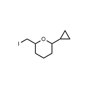 2-Cyclopropyl-6-(iodomethyl)tetrahydro-2H-pyran|CS-1370172
