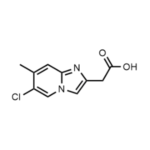 2-(6-Chloro-7-methylimidazo[1,2-a]pyridin-2-yl)acetic acid|CS-1370326