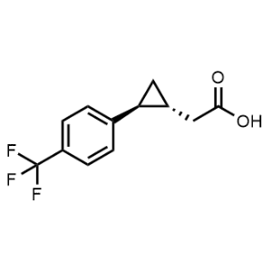 rel-2-((1R,2S)-2-(4-(Trifluoromethyl)phenyl)cyclopropyl)acetic acid|CS-1370464