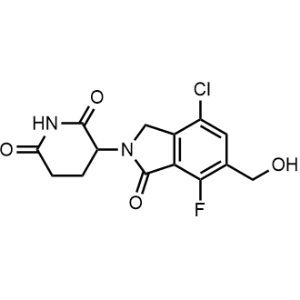 3-(4-Chloro-7-fluoro-6-(hydroxymethyl)-1-oxoisoindolin-2-yl)piperidine-2,6-dione|CS-1370545