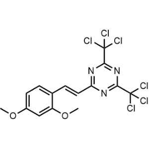 2-(2,4-dimethoxystyryl)-4,6-bis(trichloromethyl)-1,3,5-triazine|CS-1370578