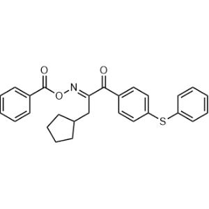 2-((Benzoyloxy)imino)-3-cyclopentyl-1-(4-(phenylthio)phenyl)propan-1-one|CS-1370594