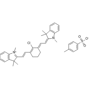 2-(2-(2-Chloro-3-(2-(1,3,3-trimethylindolin-2-ylidene)ethylidene)cyclohex-1-en-1-yl)vinyl)-1,3,3-trimethyl-3H-indol-1-ium 4-methylbenzenesulfonate|CS-1370610