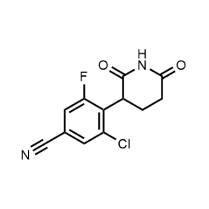 3-Chloro-4-(2,6-dioxopiperidin-3-yl)-5-fluorobenzonitrile|CS-1371205