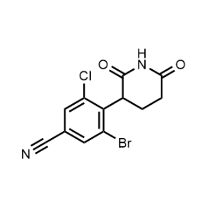 3-Bromo-5-chloro-4-(2,6-dioxopiperidin-3-yl)benzonitrile|CS-1371207