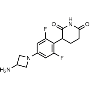 3-(4-(3-Aminoazetidin-1-yl)-2,6-difluorophenyl)piperidine-2,6-dione|CS-1371210
