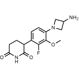3-(4-(3-Aminoazetidin-1-yl)-2-fluoro-3-methoxyphenyl)piperidine-2,6-dione|CS-1371213