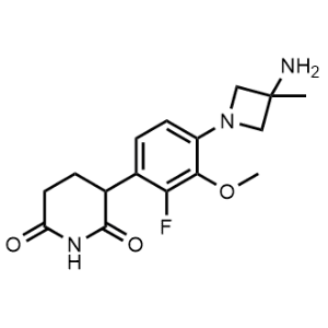 3-(4-(3-Amino-3-methylazetidin-1-yl)-2-fluoro-3-methoxyphenyl)piperidine-2,6-dione|CS-1371217