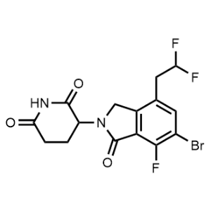 3-(6-Bromo-4-(2,2-difluoroethyl)-7-fluoro-1-oxoisoindolin-2-yl)piperidine-2,6-dione|CS-1371235