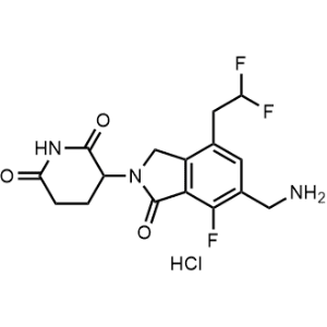 3-(6-(Aminomethyl)-4-(2,2-difluoroethyl)-7-fluoro-1-oxoisoindolin-2-yl)piperidine-2,6-dione hydrochloride|CS-1371236