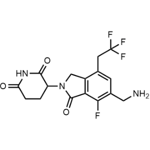 3-(6-(Aminomethyl)-7-fluoro-1-oxo-4-(2,2,2-trifluoroethyl)isoindolin-2-yl)piperidine-2,6-dione|CS-1371237