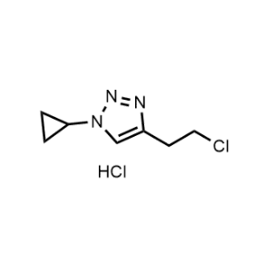 4-(2-Chloroethyl)-1-cyclopropyl-1H-1,2,3-triazole hydrochloride|CS-1371252