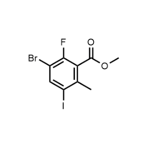 Methyl 3-bromo-2-fluoro-5-iodo-6-methylbenzoate|CS-1371266