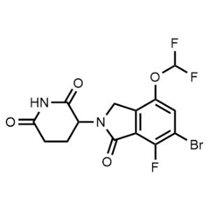 3-(6-Bromo-4-(difluoromethoxy)-7-fluoro-1-oxoisoindolin-2-yl)piperidine-2,6-dione|CS-1371268