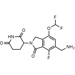 3-(6-(Aminomethyl)-4-(difluoromethoxy)-7-fluoro-1-oxoisoindolin-2-yl)piperidine-2,6-dione|CS-1371270