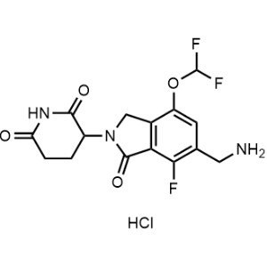 3-(6-(Aminomethyl)-4-(difluoromethoxy)-7-fluoro-1-oxoisoindolin-2-yl)piperidine-2,6-dione hydrochloride|CS-1371271