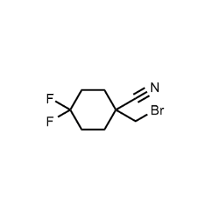 1-(Bromomethyl)-4,4-difluorocyclohexane-1-carbonitrile|CS-1371283