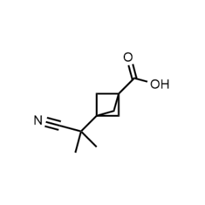 3-(2-Cyanopropan-2-yl)bicyclo[1.1.1]pentane-1-carboxylic acid|CS-1371291