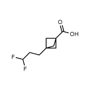 3-(3,3-Difluoropropyl)bicyclo[1.1.1]pentane-1-carboxylic acid|CS-1371296
