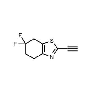 2-Ethynyl-6,6-difluoro-4,5,6,7-tetrahydrobenzo[d]thiazole|CS-1371302