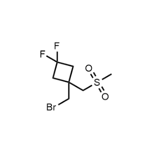 1-(Bromomethyl)-3,3-difluoro-1-((methylsulfonyl)methyl)cyclobutane|CS-1371306