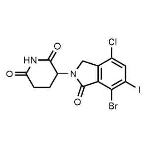 3-(7-Bromo-4-chloro-6-iodo-1-oxoisoindolin-2-yl)piperidine-2,6-dione|CS-1371333