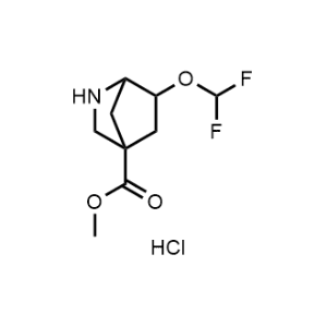 Methyl 6-(difluoromethoxy)-2-azabicyclo[2.2.1]heptane-4-carboxylate hydrochloride|CS-1371337
