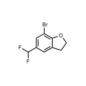 7-Bromo-5-(difluoromethyl)-2,3-dihydrobenzofuran|CS-1371350