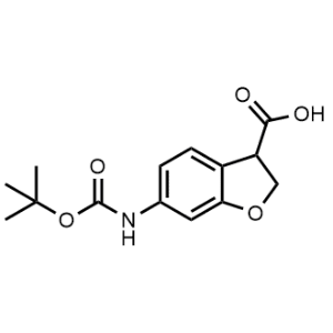 6-((tert-Butoxycarbonyl)amino)-2,3-dihydrobenzofuran-3-carboxylic acid|CS-1371456