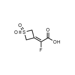 2-(1,1-Dioxidothietan-3-ylidene)-2-fluoroacetic acid|CS-1373373