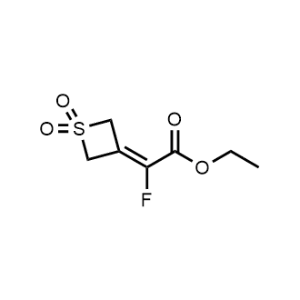 Ethyl 2-(1,1-dioxidothietan-3-ylidene)-2-fluoroacetate|CS-1373375