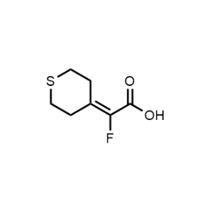 2-Fluoro-2-(tetrahydro-4H-thiopyran-4-ylidene)acetic acid|CS-1373392